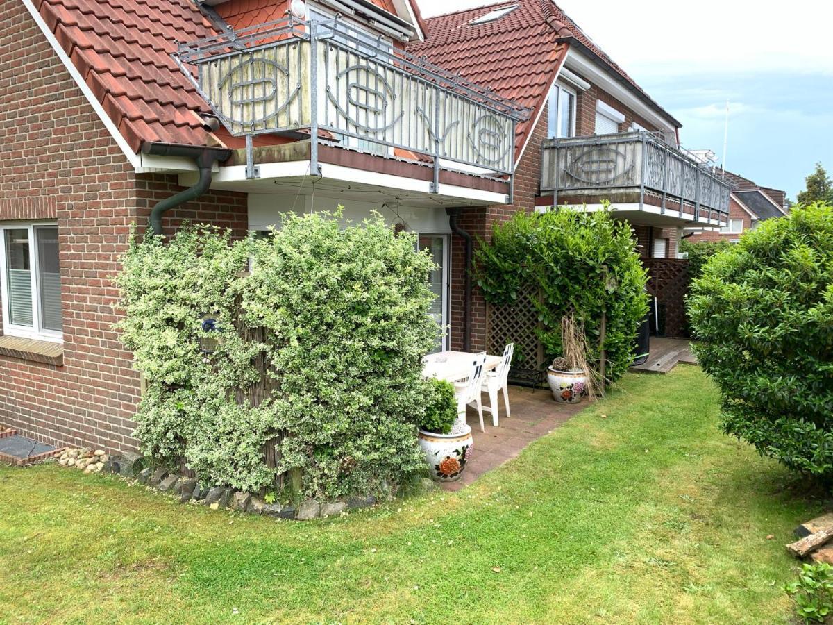 Lüttje Huus Frieda mit Strandkorb am Strand von Mai bis September Cuxhaven Exterior foto